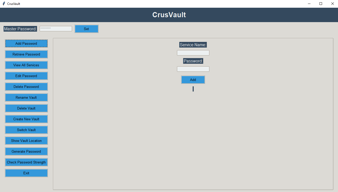 Password Manager with SHA256 & 2FA Image